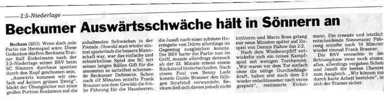 Bericht aus der Glocke