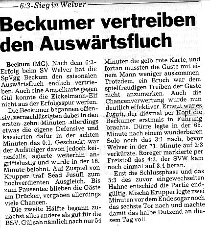 Spielbericht